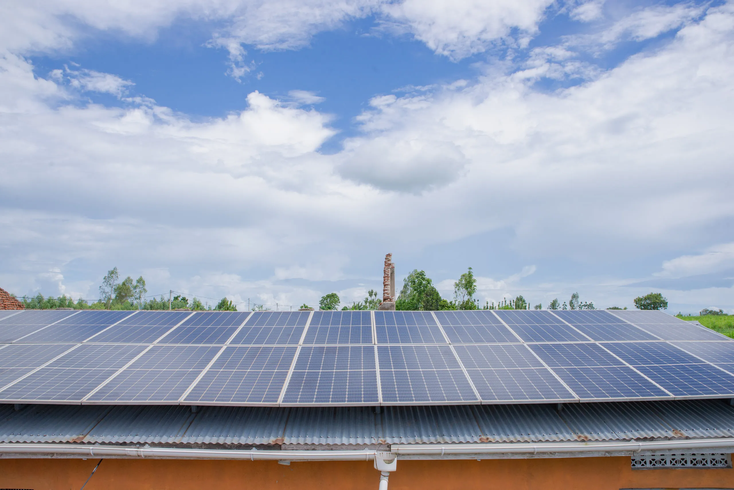 The solar photovoltaic array at the Got Ngur mini grid